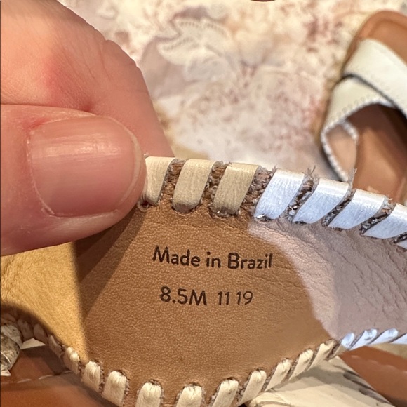 Jack Rogers Women's Cream Sandals with Tan Accents - Picture 2 of 4